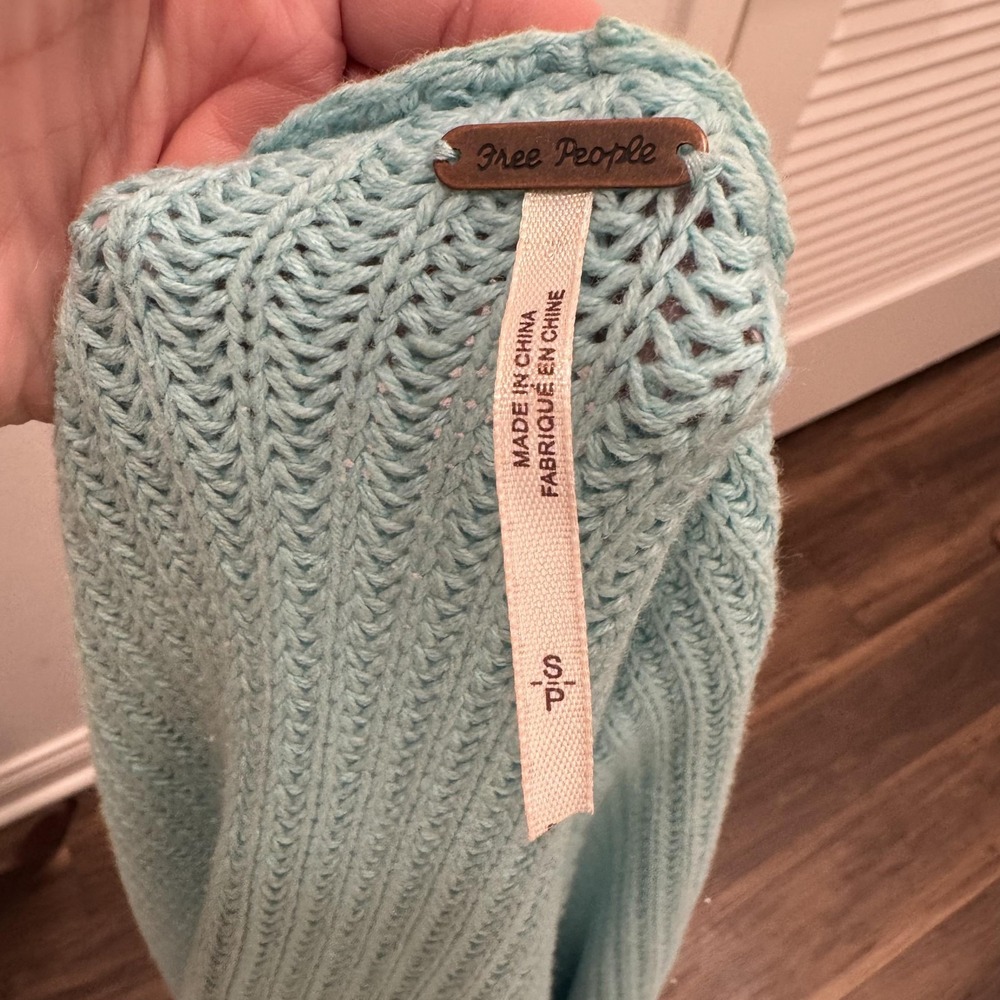 Free People Come Together Sweater Cardigan Women's Small Multi Ombre Open‎ Front - Picture 11 of 16